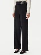 Spodnie damskie - Rinascimento Spodnie materiałowe CFC0122936003 Czarny Regular Fit - miniaturka - grafika 1