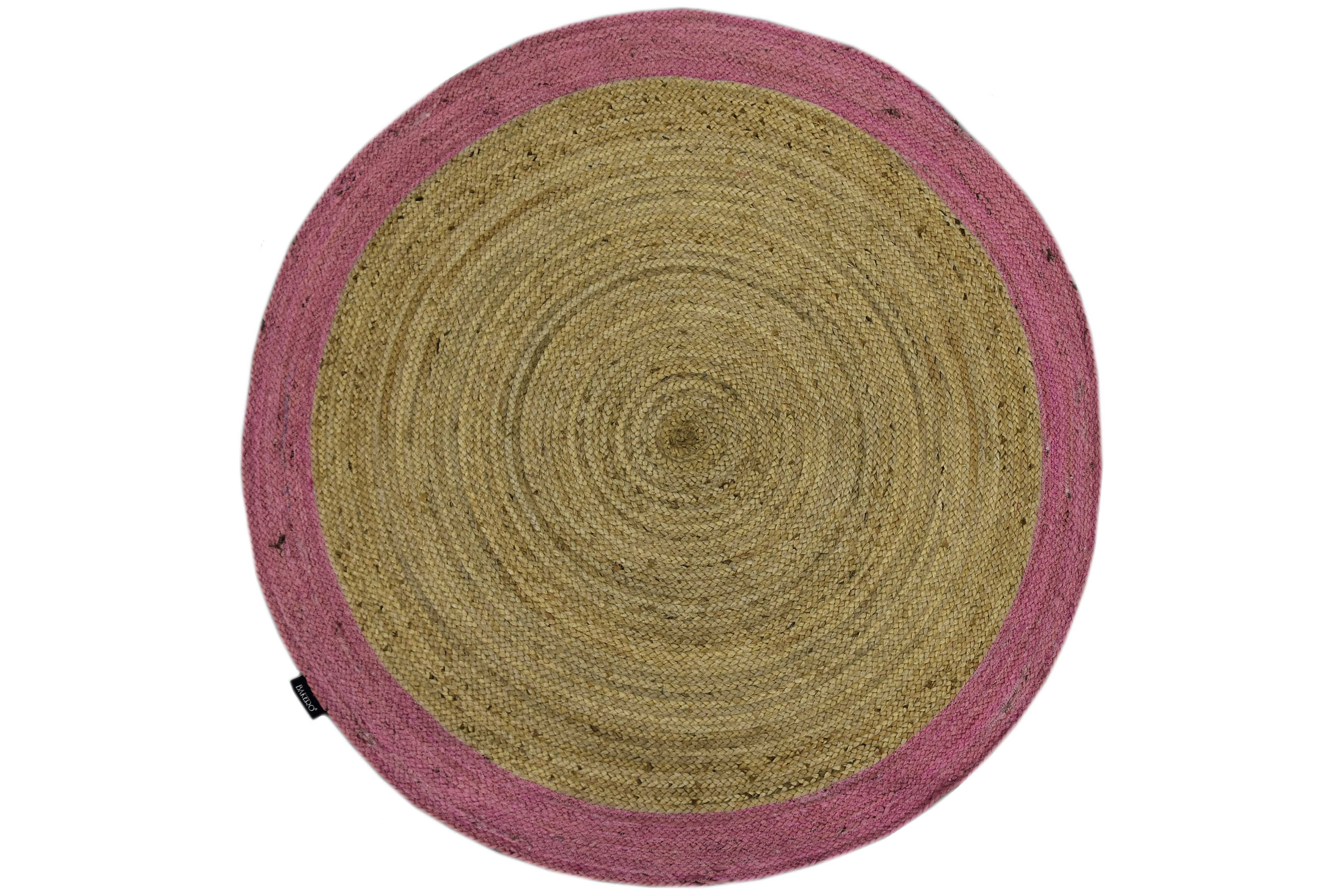 Dywan Roberta 71 natur/różowy 120x120 koło