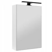 Szafki łazienkowe - Szafka łazienkowa z lustrem oświetleniem lampką led lustrzana wisząca 40 cm - miniaturka - grafika 1