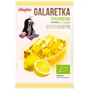 Amylon GALARETKA O SMAKU CYTRYNOWYM BIO 40 g - - Kisiel - miniaturka - grafika 1