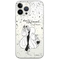 Etui i futerały do telefonów - Etui Disney dedykowane do Iphone 13 PRO, wzór: Cruella i Puppy 001 Etui częściowo przeźroczyste, oryginalne i oficjalnie licencjonowane - miniaturka - grafika 1