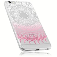 Etui i futerały do telefonów - mumbi Etui kompatybilne z iPhone 6 Plus / 6S Plus etui na telefon komórkowy z motywem mandala, różowe, przezroczyste - miniaturka - grafika 1