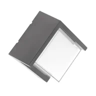 Oprawy, klosze i abażury - Oprawa elewacyjna kwadratowa LED CANTI II szara - miniaturka - grafika 1