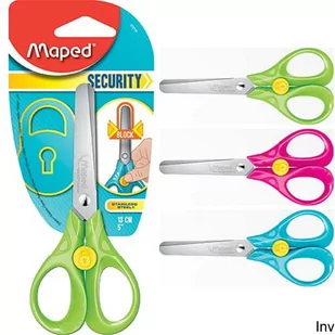 Maped Nożyczki SECURITY 13cm 473112 - Nożyczki - miniaturka - grafika 1