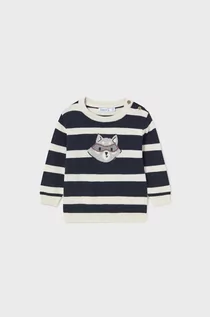 Swetry dla chłopców - Mayoral sweter niemowlęcy kolor granatowy - grafika 1