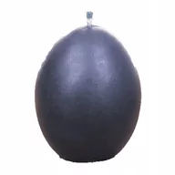 Świece - Świeca z wosku pszczelego jajko gładkie czarne - miniaturka - grafika 1