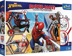 Puzzle 24 Super Maxi dla dzieci - Spiderman wyrusza do akcji wiek 3+ - Puzzle - miniaturka - grafika 1