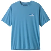 Koszulki sportowe męskie - Koszulka męska Patagonia Men's Capilene Cool Daily Shirt - '73 Skyline Rozmiar: L / Kolor: niebieski - miniaturka - grafika 1