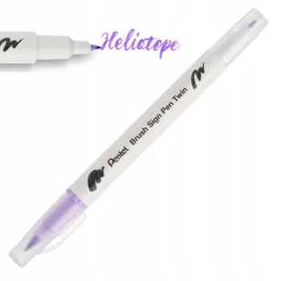 Pisak PENTEL Brush Sign Pen Twin SESW30 heliotrop - Kredki, ołówki, pastele i pisaki - miniaturka - grafika 1