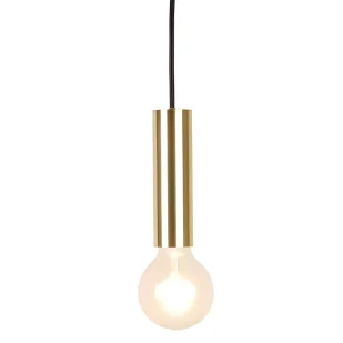 Pojedyncza złota lampa wisząca rurka Dallas - do kuchni - Lampy sufitowe - miniaturka - grafika 1