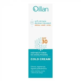 OILLAN COLD CREAM Krem odżywczy na każdą pogodę SPF30, 50 ml >> 0zł za wysyłkę przy zakupach od 149 zł << - Kremy do twarzy - miniaturka - grafika 1