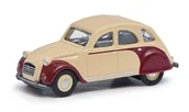 Samochody i pojazdy dla dzieci - Schuco Citroen 2 Cv Red Beige 1:87 452665901 - miniaturka - grafika 1
