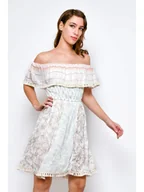 Sukienki - H.H.G. Sukienka w kolorze jasnoszaro-błękitnym - miniaturka - grafika 1