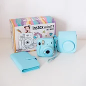 Aparaty natychmiastowe - Aparat FUJIFILM Instax mini 11 Sky Blue Niebieski Mega Pack - miniaturka - grafika 1