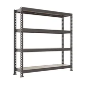 Szafy i regały magazynowe - Regał metalowy Mega 500 kg 180x160x60 cm 4 półki Metalkas - miniaturka - grafika 1