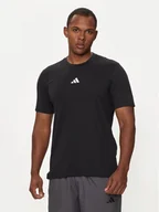 Koszulki sportowe męskie - adidas T-Shirt Workout Logo IT2124 Czarny Regular Fit - miniaturka - grafika 1