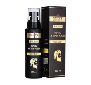 Sattva Ayurveda For Men szampon do mycia brody i włosów 100 ml - Szampony do włosów Sattva Ayurveda For Men szampon do mycia brody i włosów 100 ml - Szampony do włosów - miniaturka - grafika 1