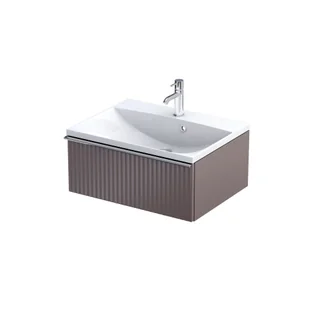 Szafka łazienkowa pod umywalkę Oristo Etna 60 cm brązowy mat OR52-SD1S-60-21R - Szafki łazienkowe - miniaturka - grafika 1