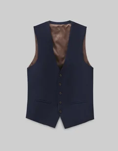 Kamizelka parma granatowy slim fit - Kamizelki męskie - miniaturka - grafika 1
