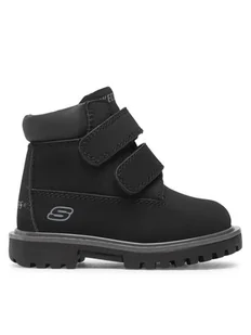 Skechers Trapery Mecca Sawmill 93159N/BLK Czarny - Buty dla chłopców - miniaturka - grafika 1