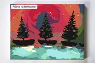 Malowanie po numerach - Zaczarowany las, drzewa, tajemnica, malowanie po numerach, blejtram - miniaturka - grafika 1