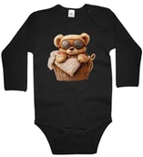 Body dla niemowląt - Body dziecięce Boho Misiek Pluszowy W Pilotkach W Koszu Dzień Misia 74/80 - miniaturka - grafika 1