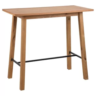 Actona Stół Barowy Canlo 105X117 Naturalny + Czarny - Stoły - miniaturka - grafika 1