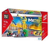 Klocki - Klocki Blocki Klocki Blocki Straż pożarna 2w1 75 elementów KB0854 - miniaturka - grafika 1