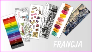 Zakładki Francja 6 sztuk - Zakładki do książek - miniaturka - grafika 1