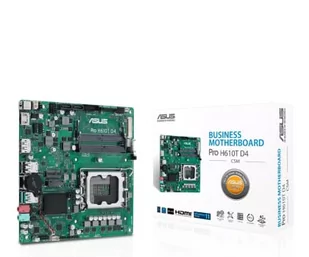 Płyta główna Asus Pro H610T D4-CSM Płyta główna - Intel H610 - Intel LGA1700 socket - DDR4 RAM - Thin Mini-ITX 90MB1AM0-M0EAYC - Płyty główne - miniaturka - grafika 1