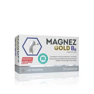 ALG PHARMA POLAND SP. Z O.O. SP.K. ALG PHARMA POLAND SP Z O.O SP.K Magnez Gold B6 50 tabletek - Witaminy i minerały - miniaturka - grafika 2