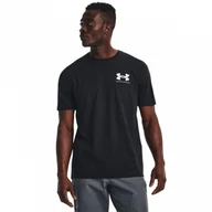 Koszulki sportowe męskie - Męski t-shirt z nadrukiem z nadrukiem UNDER ARMOUR UA ABC CAMO FILL WORDMARK SS - miniaturka - grafika 1