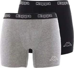 Bokserki kappa czarno/szare XL 2-pack - Majtki męskie - miniaturka - grafika 1