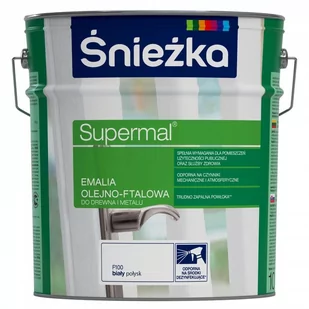 ŚNIEŻKA ŚNIEŻKA SUPERMAL EMALIA BIAŁY 10L POŁYSK q1260100000000100 - Emalie - miniaturka - grafika 1