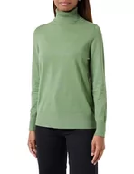 Swetry damskie - s.Oliver damski sweter z golfem, zielony, 46, zielony, 46 - miniaturka - grafika 1