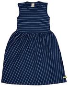 Sukienki - loud + proud Dziewczęca w paski z lnu, certyfikat GOTS, sukienka dziecięca, ultramaryna, 134/140, Ultramaryna, 134/140 cm - miniaturka - grafika 1
