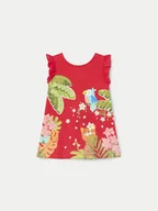 Sukienki i spódniczki dla dziewczynek - Mayoral Sukienka letnia 1931 Czerwony Regular Fit - miniaturka - grafika 1