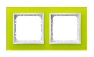 Ospel Impresja szkło limonka ramka R-2YGC/60/00 R-2YGC/60/00 - Klawisze i ramki - miniaturka - grafika 1