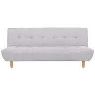 Sofy i kanapy - Beliani Sofa trzyosobowa tapicerowana jasnoszara ALSTEN - miniaturka - grafika 1