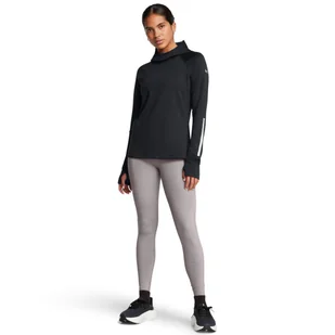 Damskie legginsy do biegania Under Armour UA Launch Elite Cw Tights - beżowe - UNDER ARMOUR - Spodnie sportowe damskie - miniaturka - grafika 1