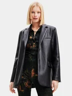 Marynarki i żakiety damskie - Desigual Marynarka 23WWEWBB Czarny Regular Fit - miniaturka - grafika 1
