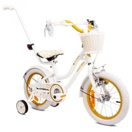 Rowery - Rower dziecięcy SUN BABY Heart Bike 14 cali dla dziewczynki Biało-złoty - miniaturka - grafika 1