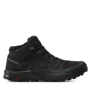 Trekkingi Salomon Outrise Mid Gtx L47143500 Czarny - Buty trekkingowe męskie - miniaturka - grafika 1