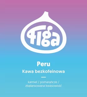 Kawa ziarnista Figa Coffee Peru OMNIROAST 250g - Bezkofeinowa - Kawa - miniaturka - grafika 1