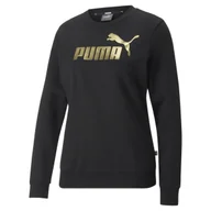 Bluzy damskie - Bluza damska Puma ESS+ Metallic Logo czarna 84995601-XS - miniaturka - grafika 1