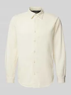 Koszule męskie - Koszula sztruksowa o kroju regular fit z kołnierzykiem typu kent model ‘TRISTAN’ - miniaturka - grafika 1