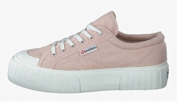 Trampki tenisówki damskie Superga na platformie różowe rozmiar 40