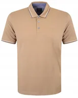 Koszulki męskie - POLO Koszulka Męska BEŻOWA Bawełniana BORON Elegancka 4XL Pako Jeans - miniaturka - grafika 1
