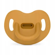 Smoczki uspokajające - Suavinex Smoczek 100% Silikonowy Anatomiczny SX Pro 6-18m COLOUR ESSENCE Musztardowy 1504 - miniaturka - grafika 1