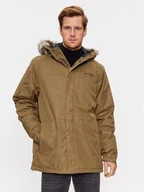 Odzież trekkingowa męska - Columbia Kurtka zimowa Leif Trail™ Parka Brązowy Regular Fit - miniaturka - grafika 1